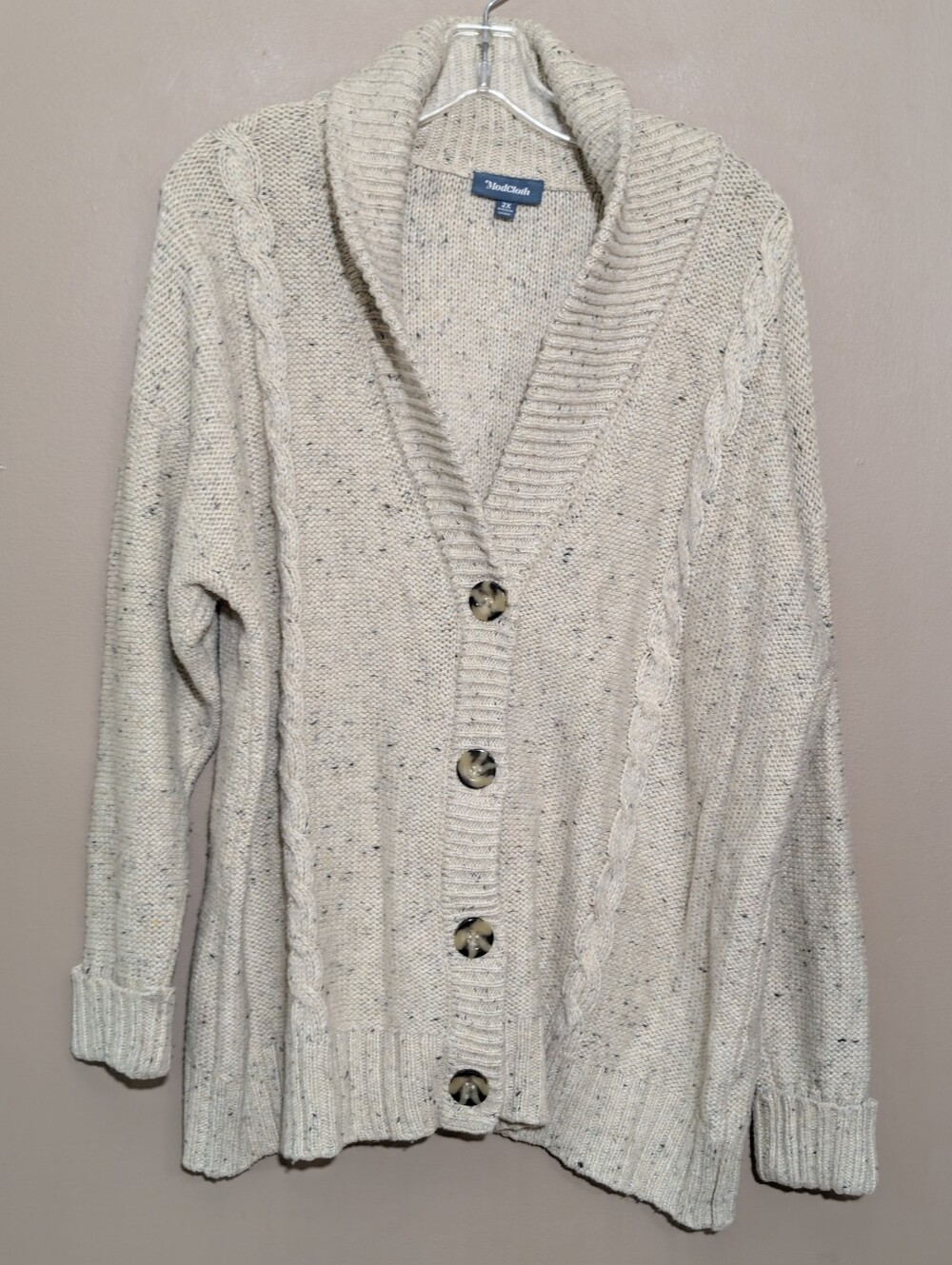 Modcloth Fervour Cable Knit Sweater Cardigan Sz 2X